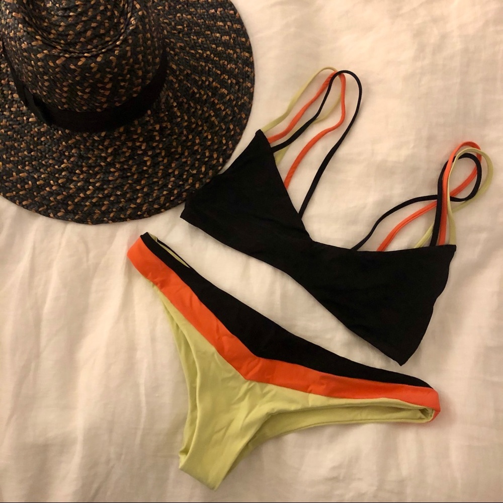 Boys + Arrows multicolor swimsuit small